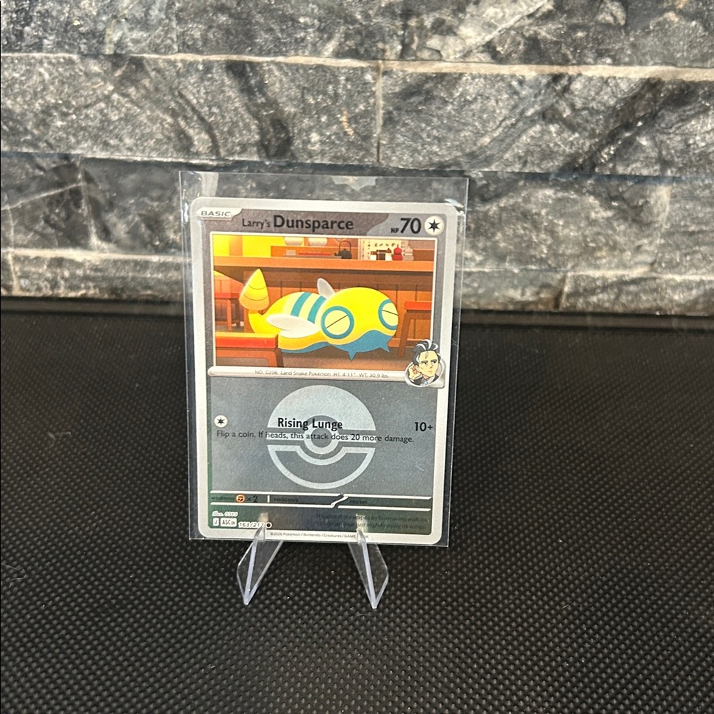 Pokemon Dunsparce 163/217 Reverse Holo Card from Ascended Heroes Set‎ M/NM
